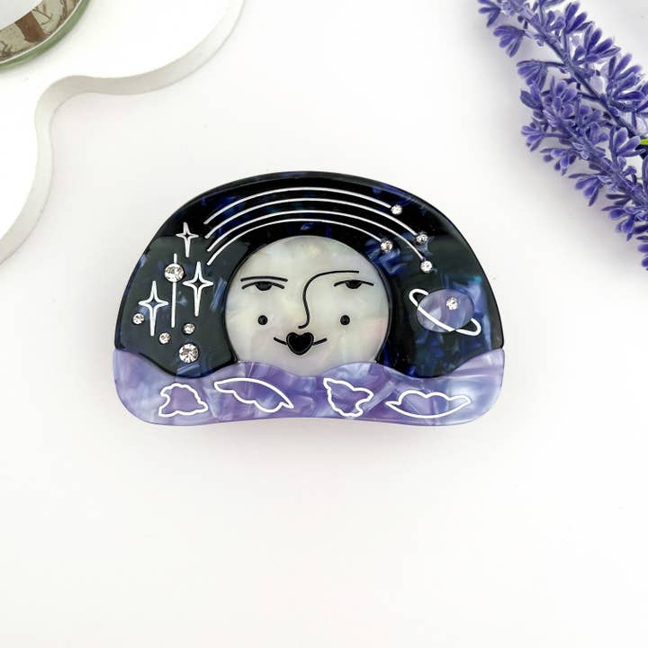 mildstyles - Wholesale Hair Clip - Women's - ☀️ Sun Goddess Rhinestone Hair Claw – Elegant Acetate Clip