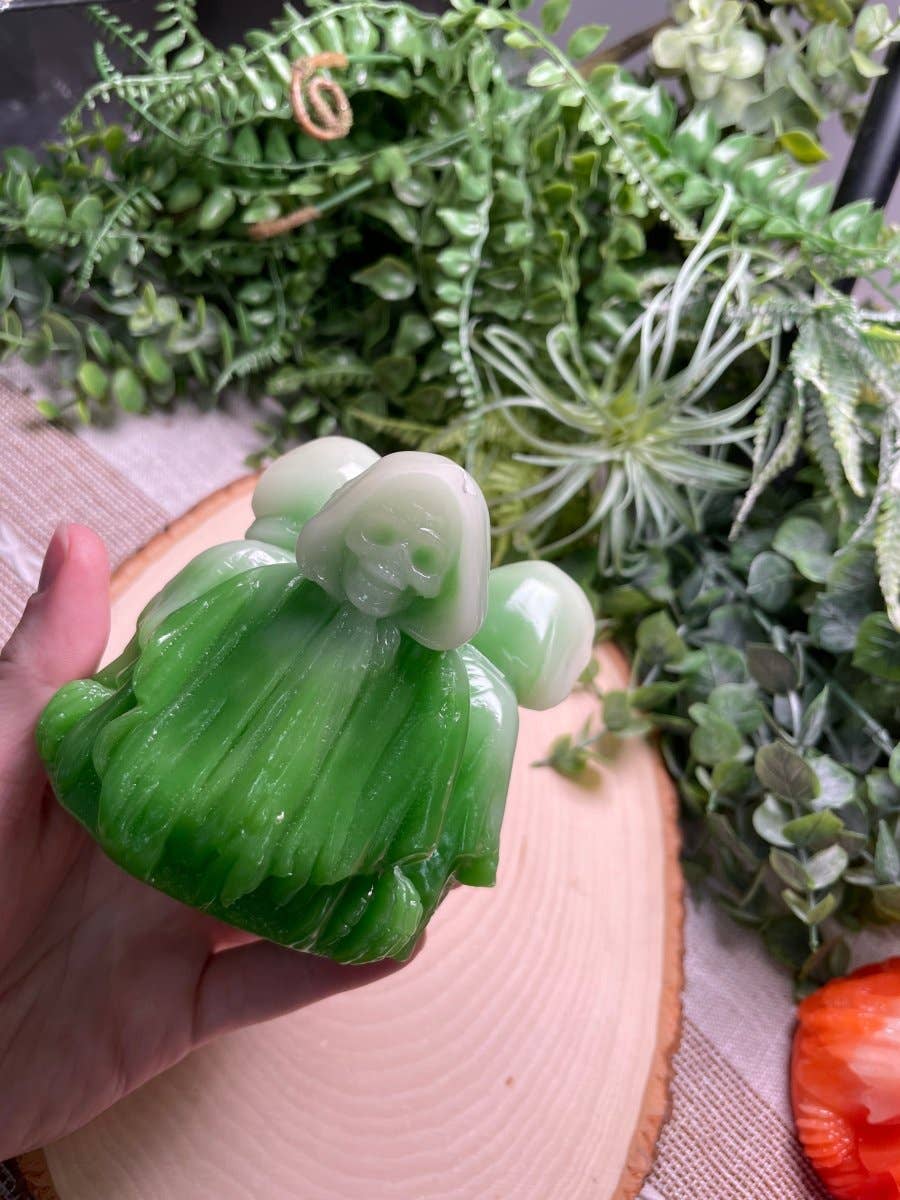 Copper Ashes - Wholesale Spiritual Stone/Crystal - Death Reaper Resin Sphere Holder3