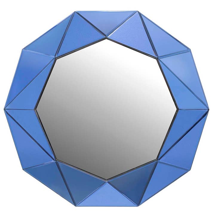 Wandspiegel Ares, blau, 80 x 6 x 80 cm für den Großhandel von Ethan Chloe - GARPE GROUP - GARCIA PÉREZ Y CÍA S.L.