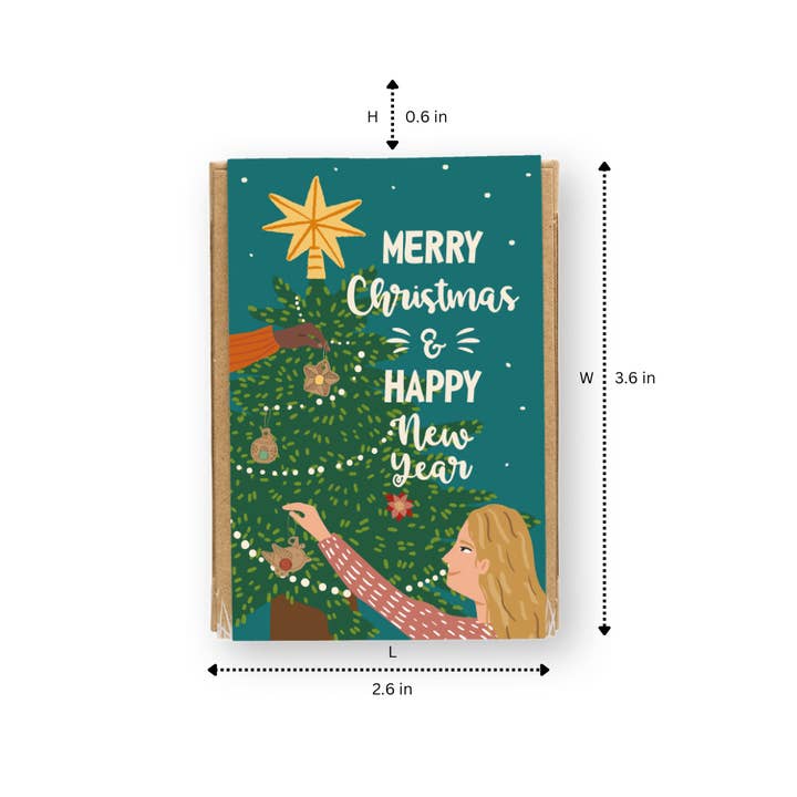 Buzzy Seeds Grow Gifts - Wholesale Plant Seeds - Merry Christmas Mini Box – 4 Wildflower Seed Bomb Gift6