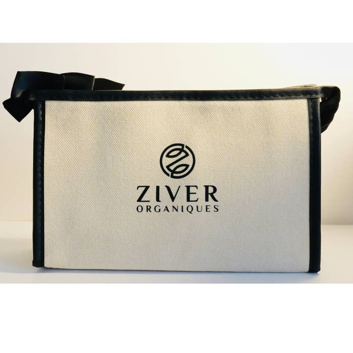 Cotton Canvas Makeup Cosmetic Bag for wholesale by Ziver Organiques