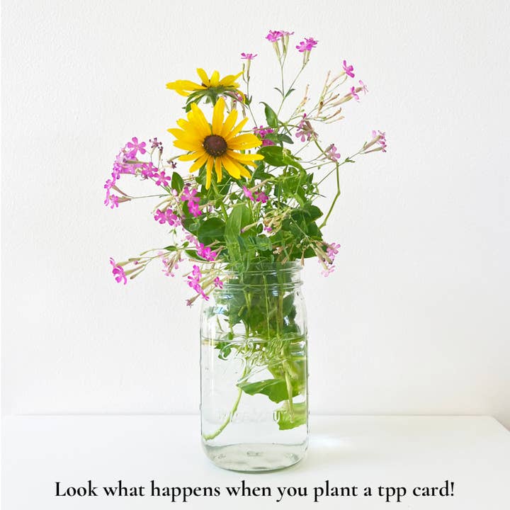 tiny poetry project - Wholesale Friendship Card - Feel It All: Plantable Wildflower Encouragement Card