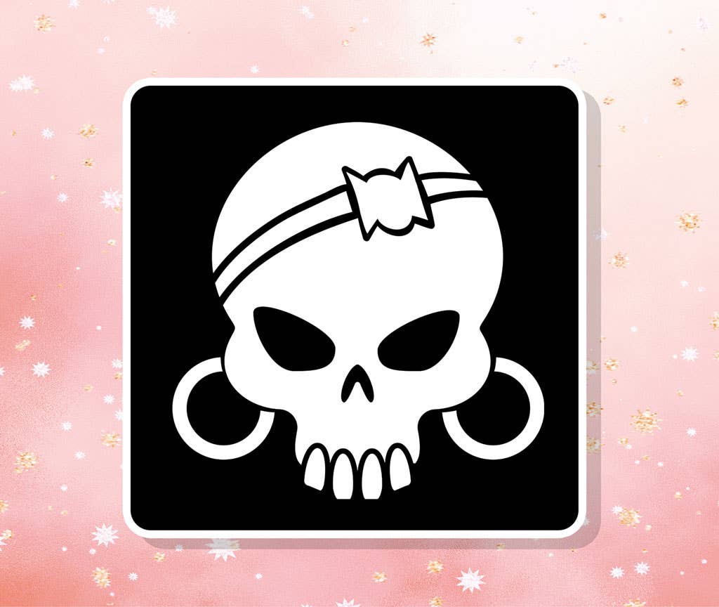 London Luxury Candles - Venta al por mayor Pegatina - Calcomanía de vinilo de calavera de chica gitana Intención Esqueleto0