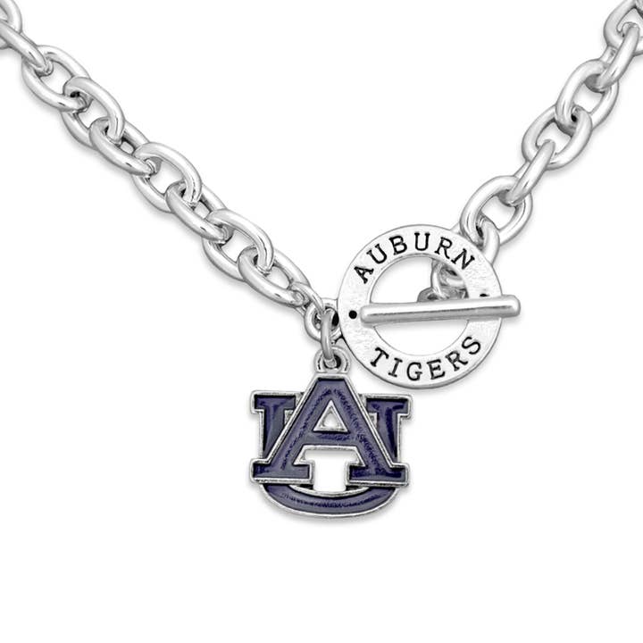 Auburn Tigers Audrey Toggle Necklace for wholesale by From The Heart