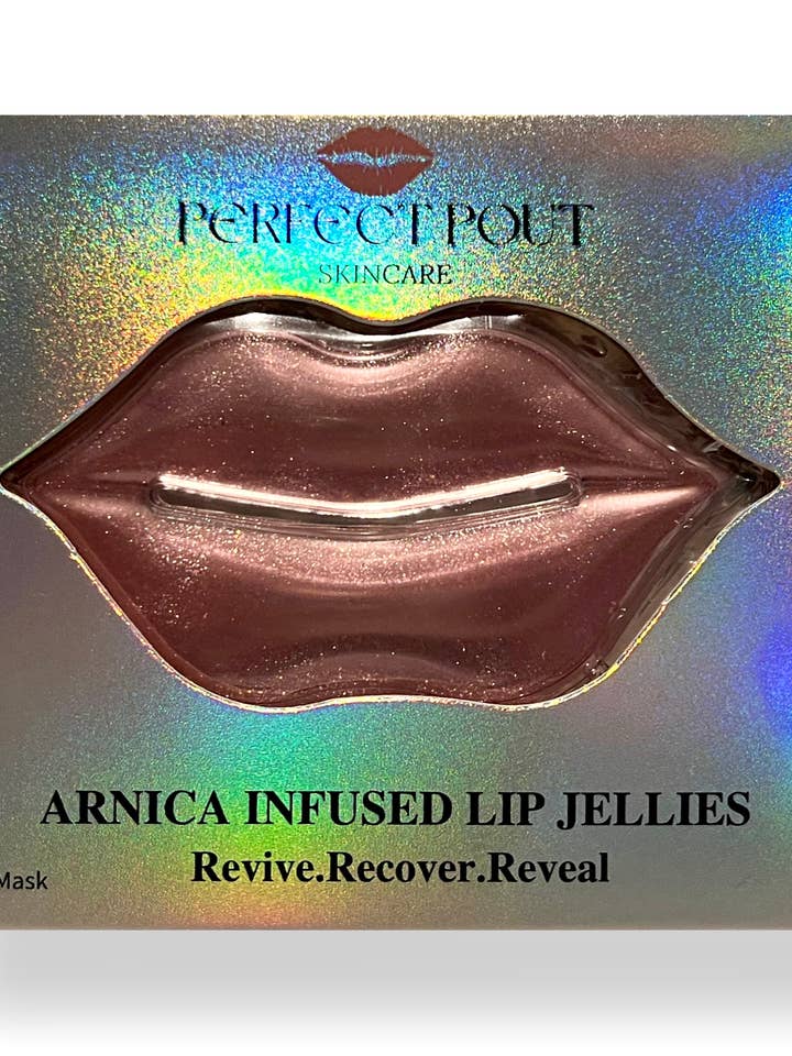 Arnica + Collagen Lip Jellies-Groothandelsverpakking van 50 voor wholesale door Perfect Pout Skincare
