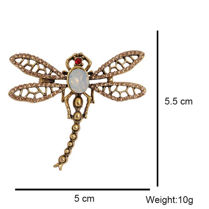 Ole - Wholesale Brooch - Dragonfly Alloy Brooch PA51566