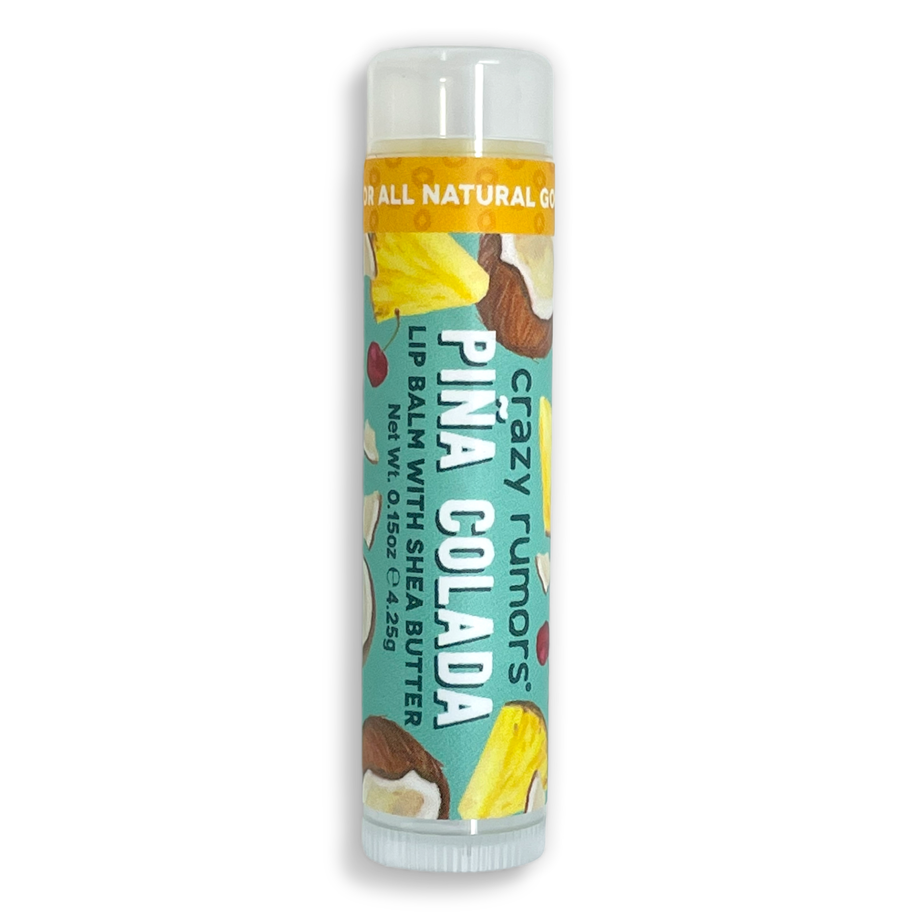 Crazy Rumors - Wholesale Lip Balm - All Natural, Vegan Pina Colada Lip Balm1