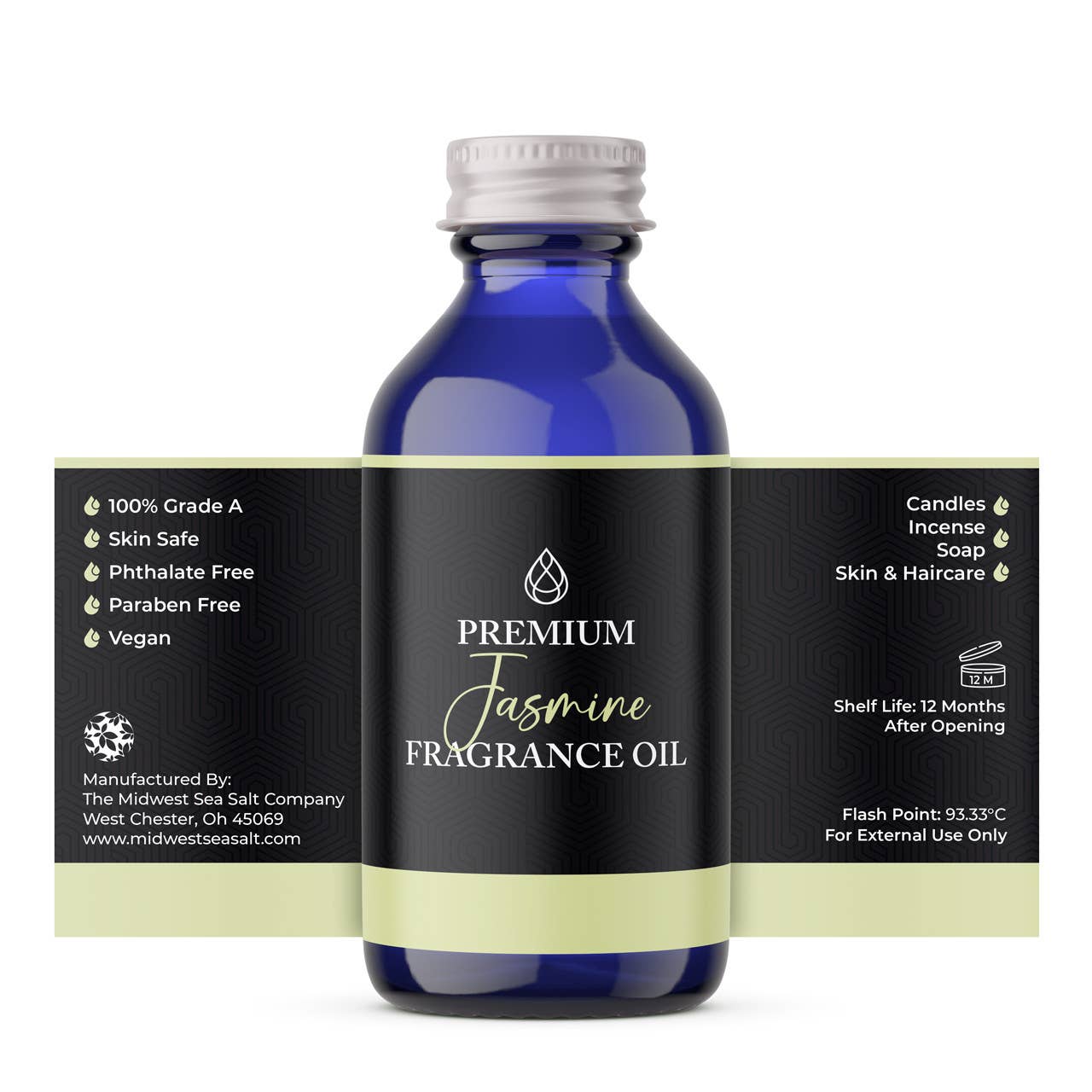 The Midwest Sea Salt Company - Wholesale Fragrance Oil - Jasmine Premium Fragrance Oil1