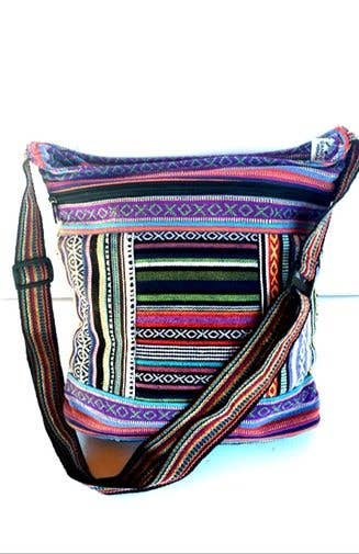 Ganesh Himal Trading - Wholesale Crossbody Bag - Women's - Gyari Stripe Bucket Bag2