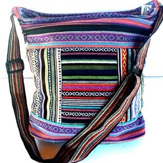 Ganesh Himal Trading – wholesale Crossbody bag – Women's – Gyari Stripe Bucket Bag2