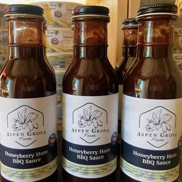 Honeyberry Haze Barbecue Sauce for wholesale by Aspen Grove Farm