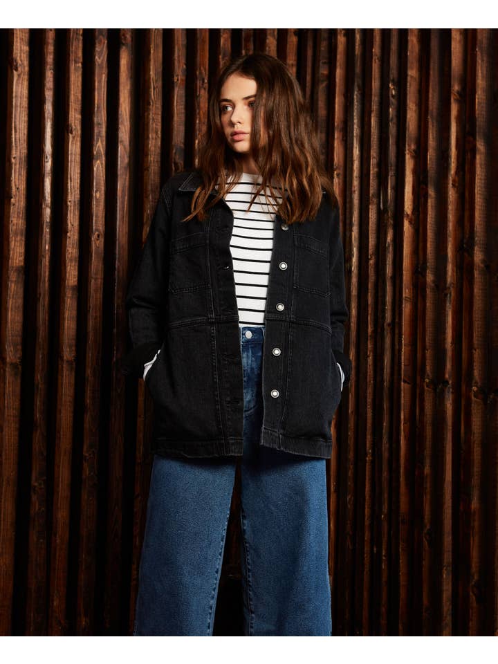 OAT New York – Engroshandel Denimjakke - Dame – Patch Packet Jacket 2