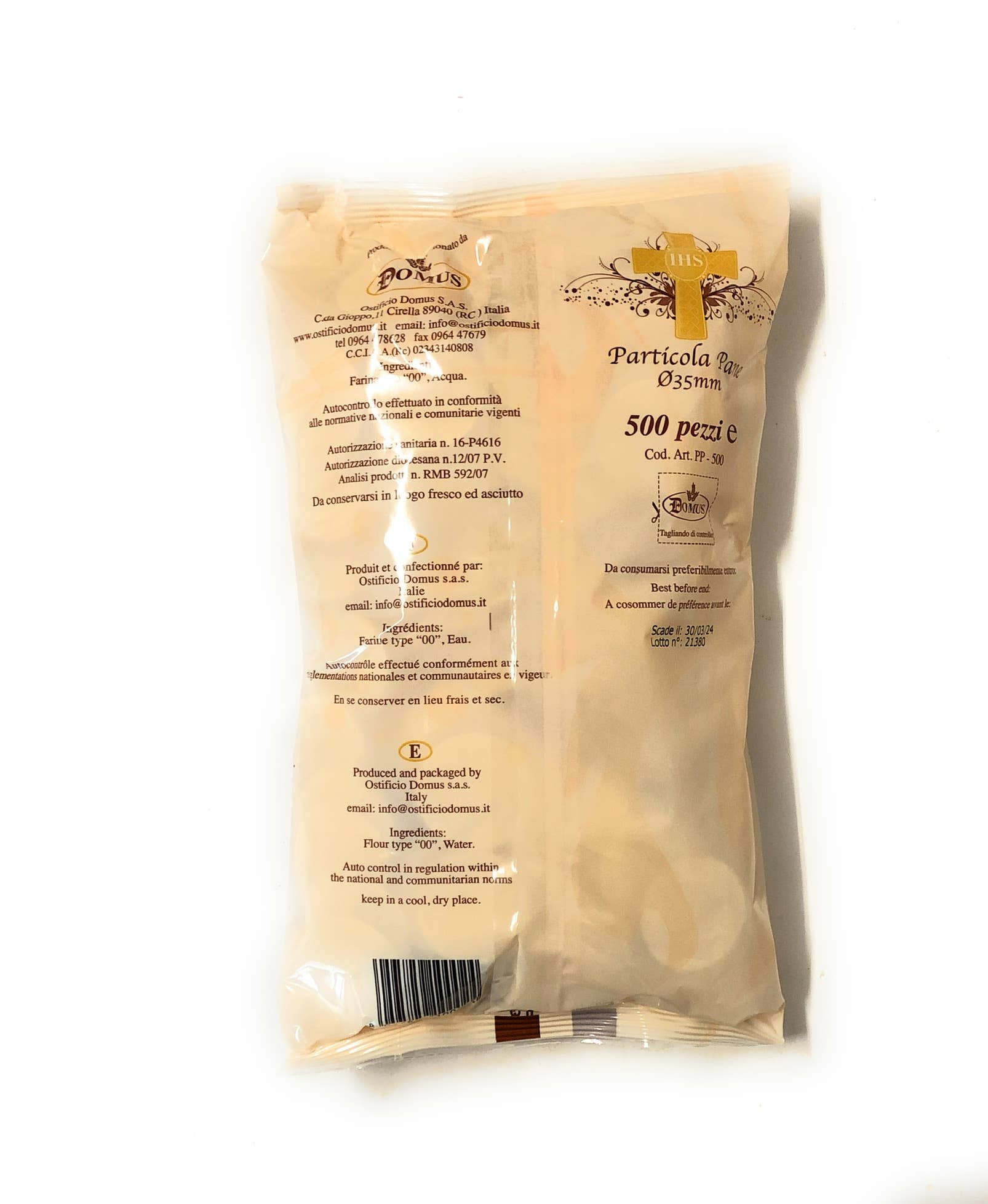 Costa Articoli Religiosi - Wholesale Confetti - Particles for the Holy Mass, diameter 3.5 cm1