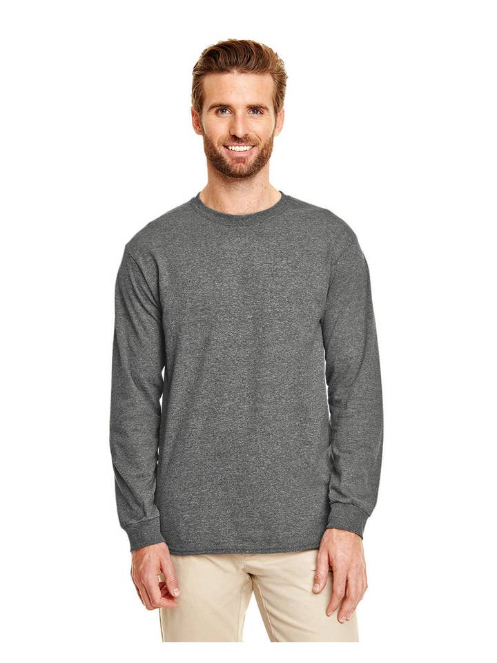 Total Apparel - Wholesale T-Shirt - Unisex - Gildan Dryblend 50/50 Long Sleeve Blank T-Shirt | 840013