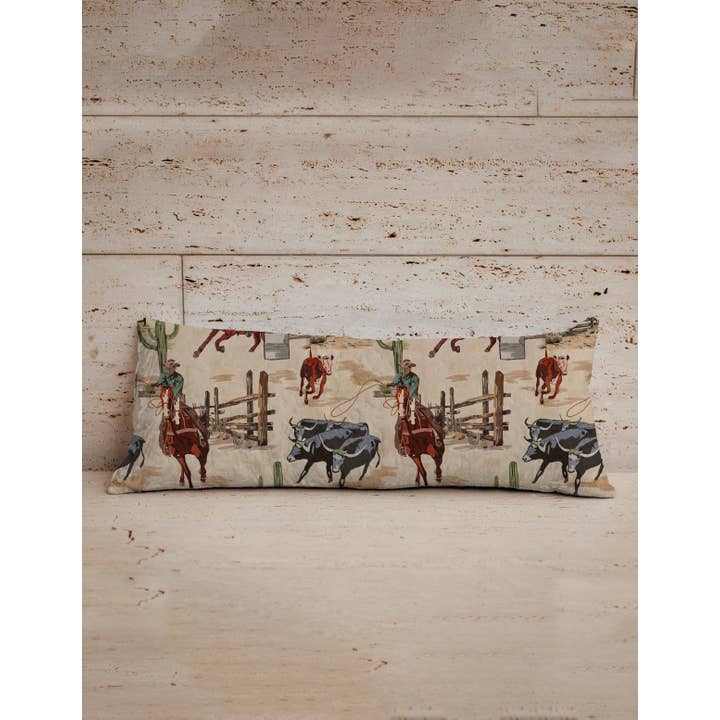 Blaze Quilted Oblong 14" x33" Pillow for wholesale by Ida Mae Home