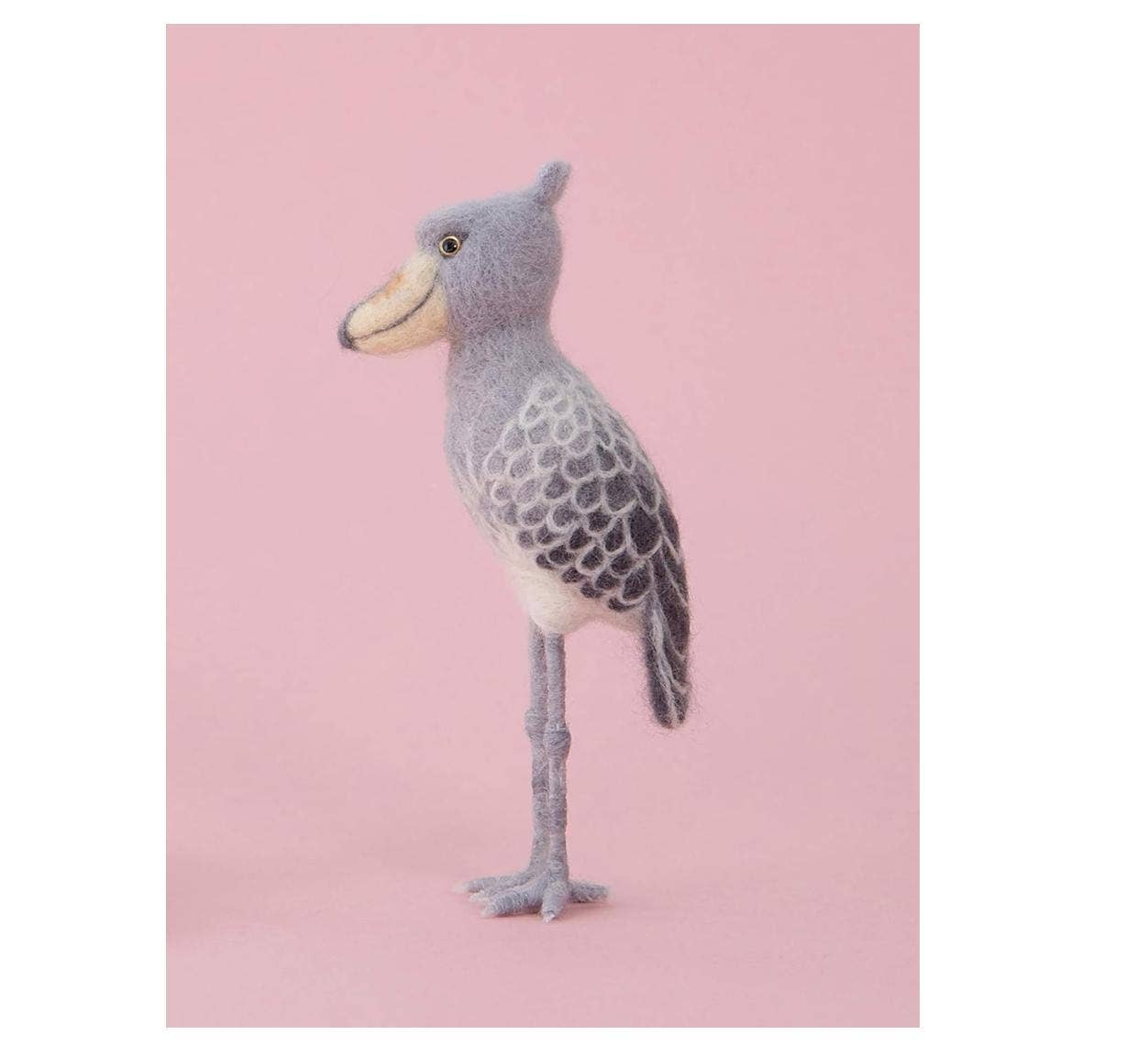 「FUNJI」In Japan - Wholesale DIY Craft Kit - Shoebill Stork Advanced DIY Needle Felting Kit2