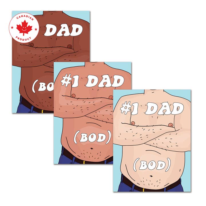 Party Mountain Paper co. - Wholesale Father's Day Card - Dad Bod | Last Chance