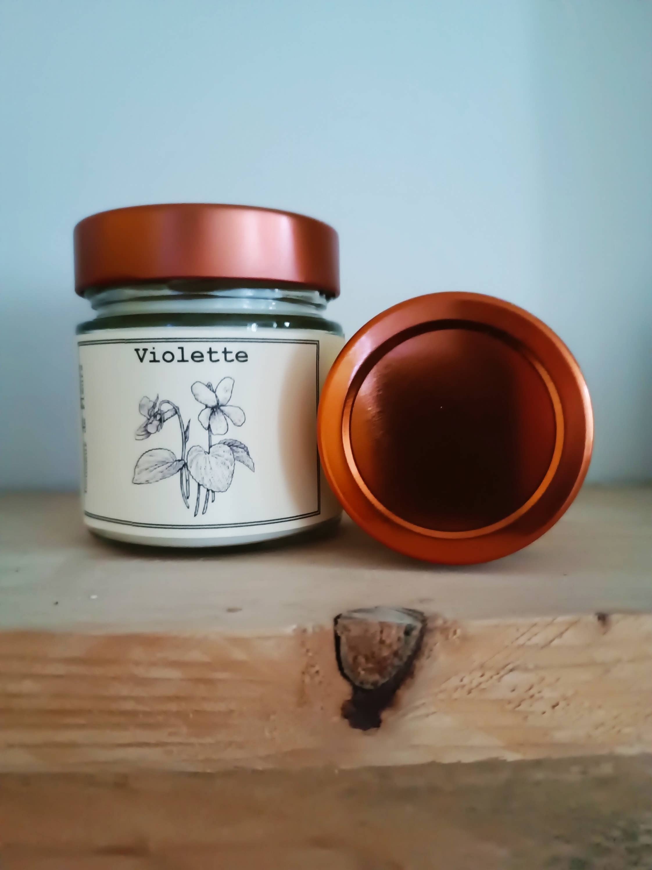 LA BOUGIE DES JARDINS - Wholesale Jar/Filled Candle - 180g VIOLETTE candle