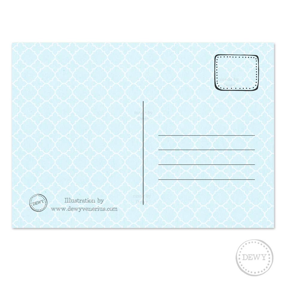 DewyCreations - Vendita all'ingrosso Cartoline - Cartolina A6 - gatti fortunati su un picknick sotto un albero in fiore2