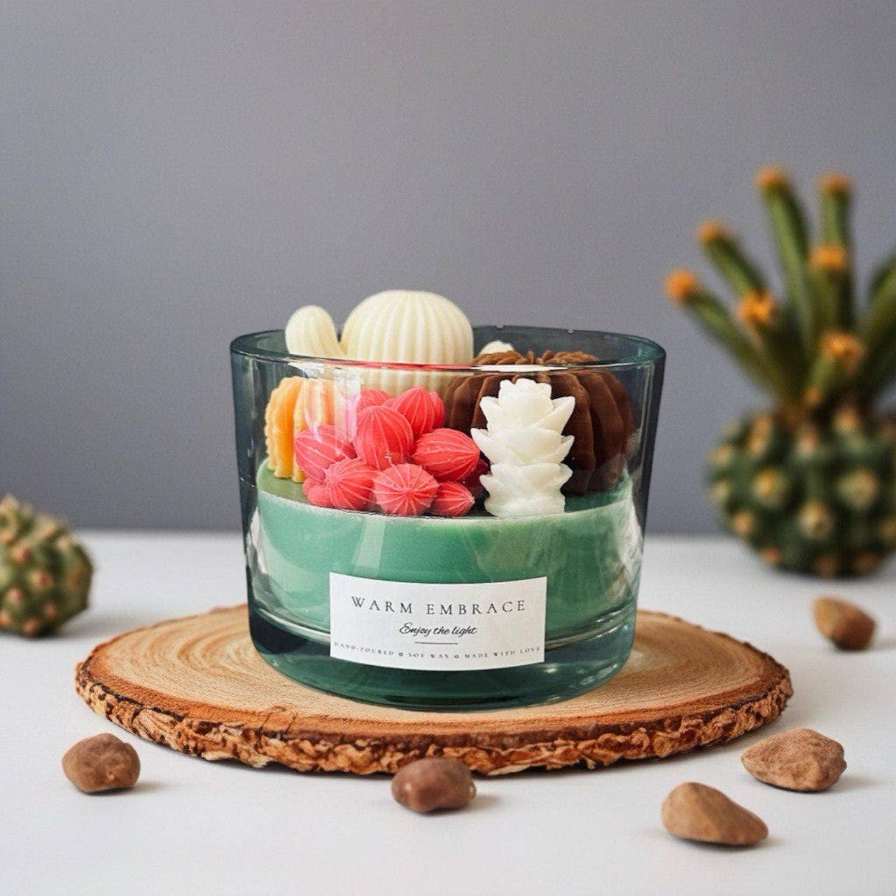 Karly’s Candles - Wholesale Novelty candle - Handmade 16oz Succulent Soy Wax Candle for Plant Lovers1