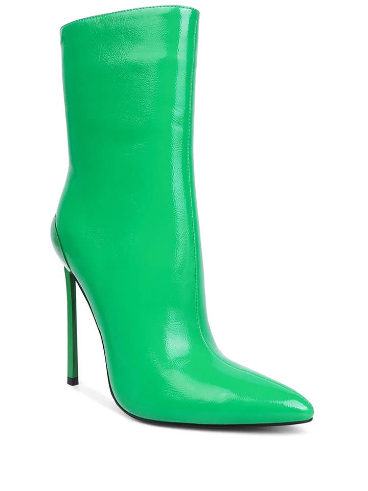 Mercury Patent High Heeled Ankle Boot for wholesale by Rag Company
