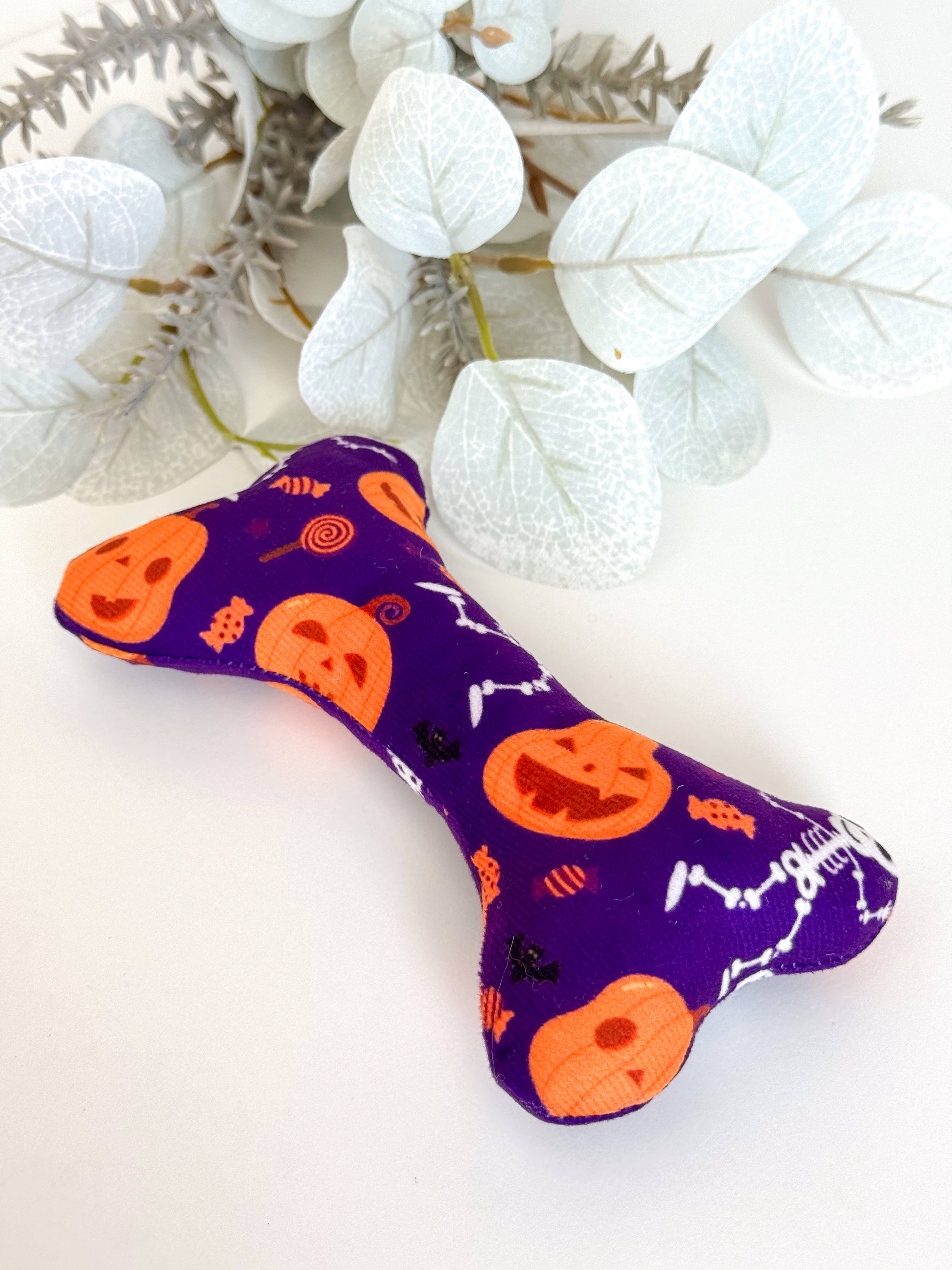 Doggotique – Peluche - Cão por atacado – Osso de pelúcia assustador, brinquedo para cães de Halloween,5