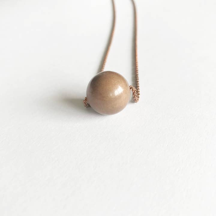 Long Copper Ball Necklace for wholesale by Hur Jewelry