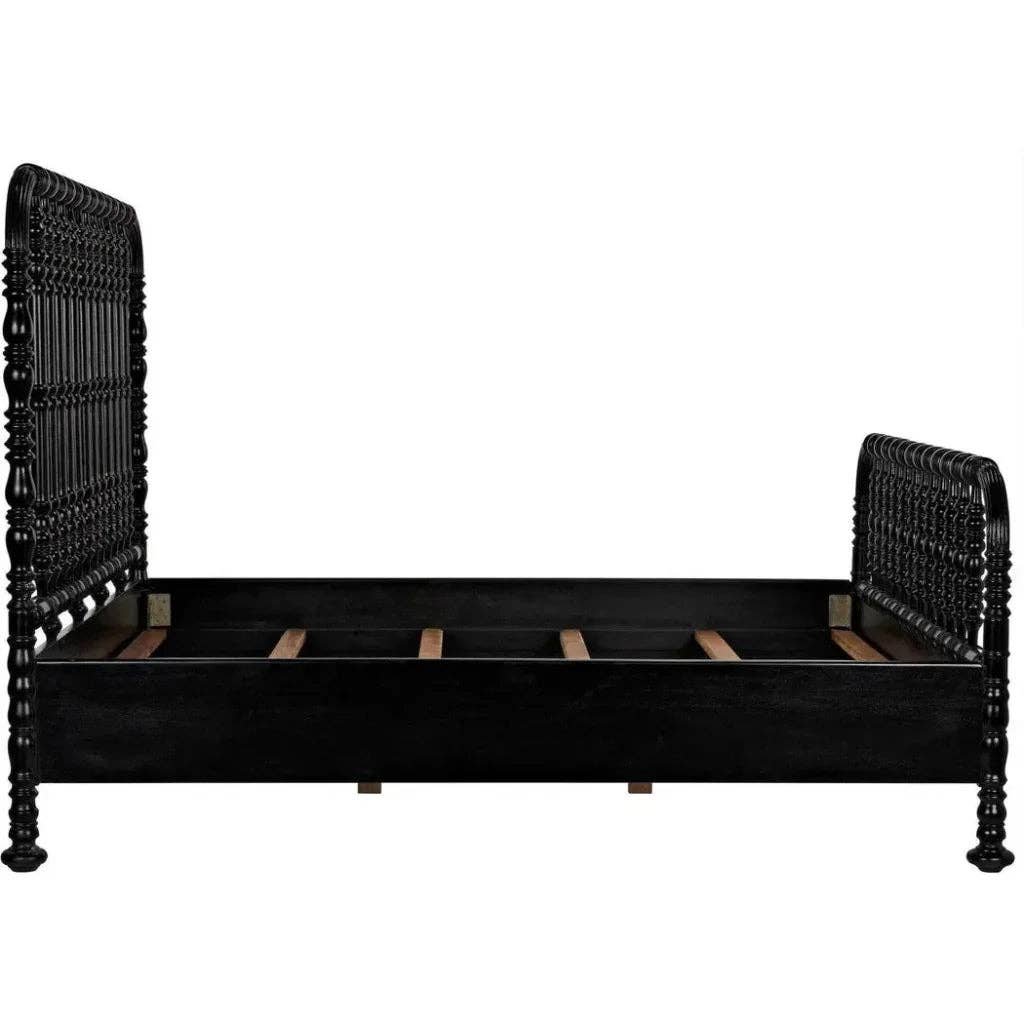 LOOMLAN - Wholesale Bed - Bachelor Black Wooden Bed Frame6