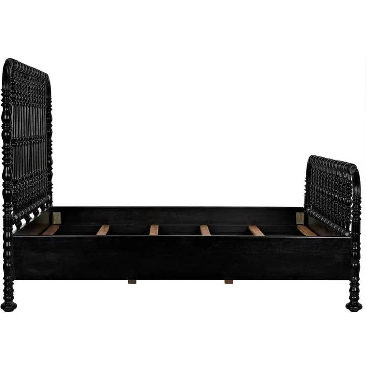 LOOMLAN - Wholesale Bed - Bachelor Black Wooden Bed Frame6