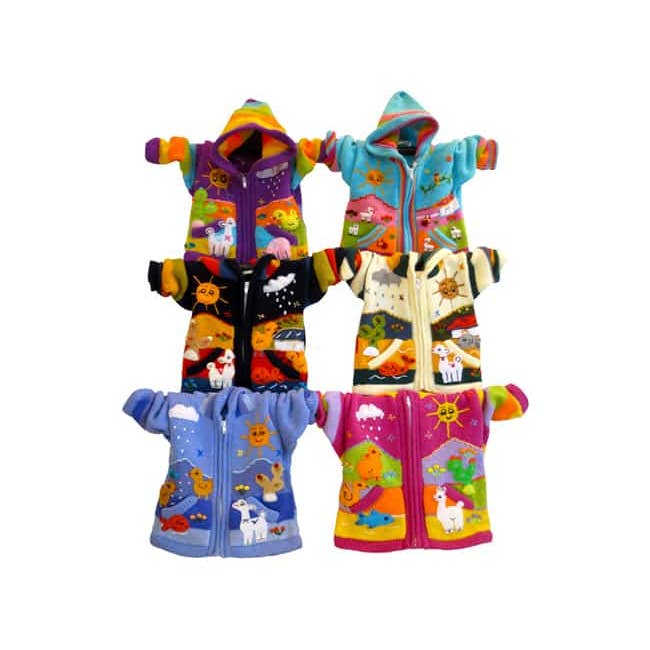 Kid´s Acrylic Arpillera Hood Sweater for wholesale by Inter-American Trading Inc.