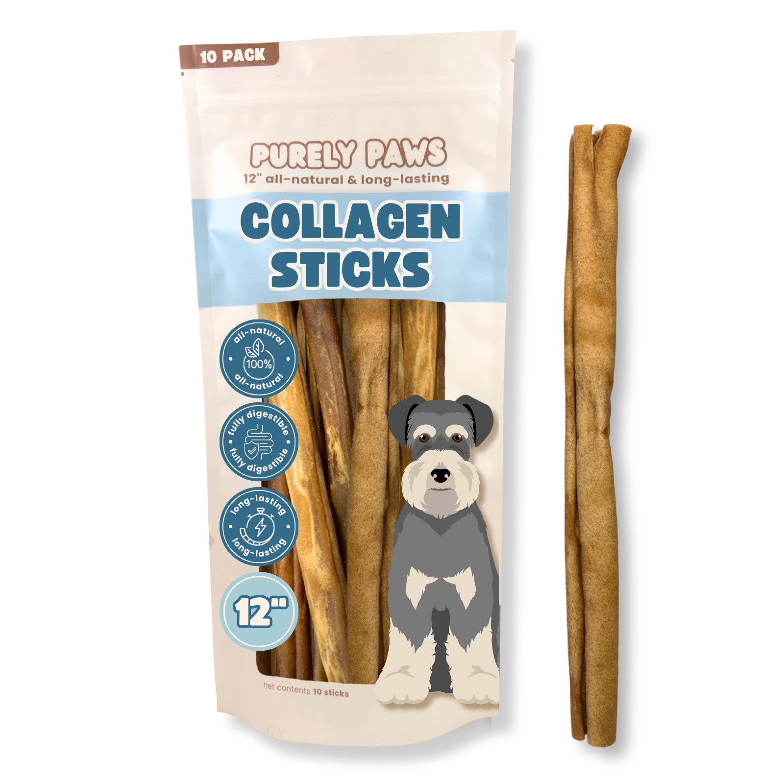 Purely Paws - Vente Friandises – chien - Friandises à mâcher pour chiens en collagène de bœuf naturel6