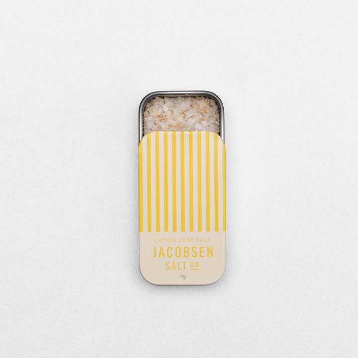 Jacobsen Salt Co. - Wholesale Salt - Infused Lemon Zest Sea Salt Slide Tin