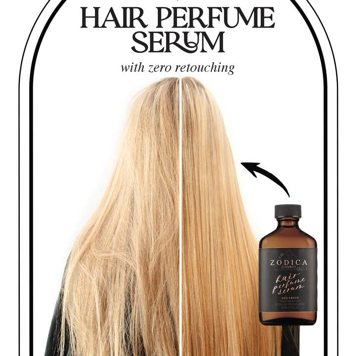 POP Hair Perfume Serum 4x6 Sign for wholesale by Zodica Perfumery