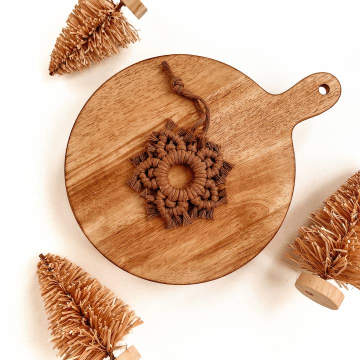 Meraki The Studio Co. - Wholesale Ornament - Macrame Ornament | Boho Snowflake | Christmas Tree Decor4