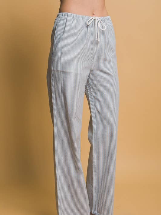 Pantalones de pierna ancha de lino para venta al por mayor de MintChoco