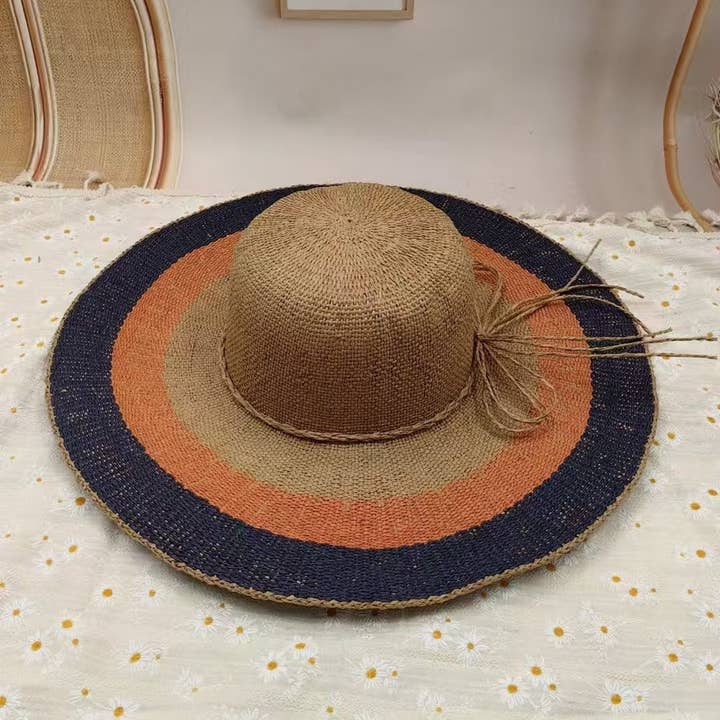 Summer retro large brim straw hat for women_CWAH3570 for wholesale by ACCITY