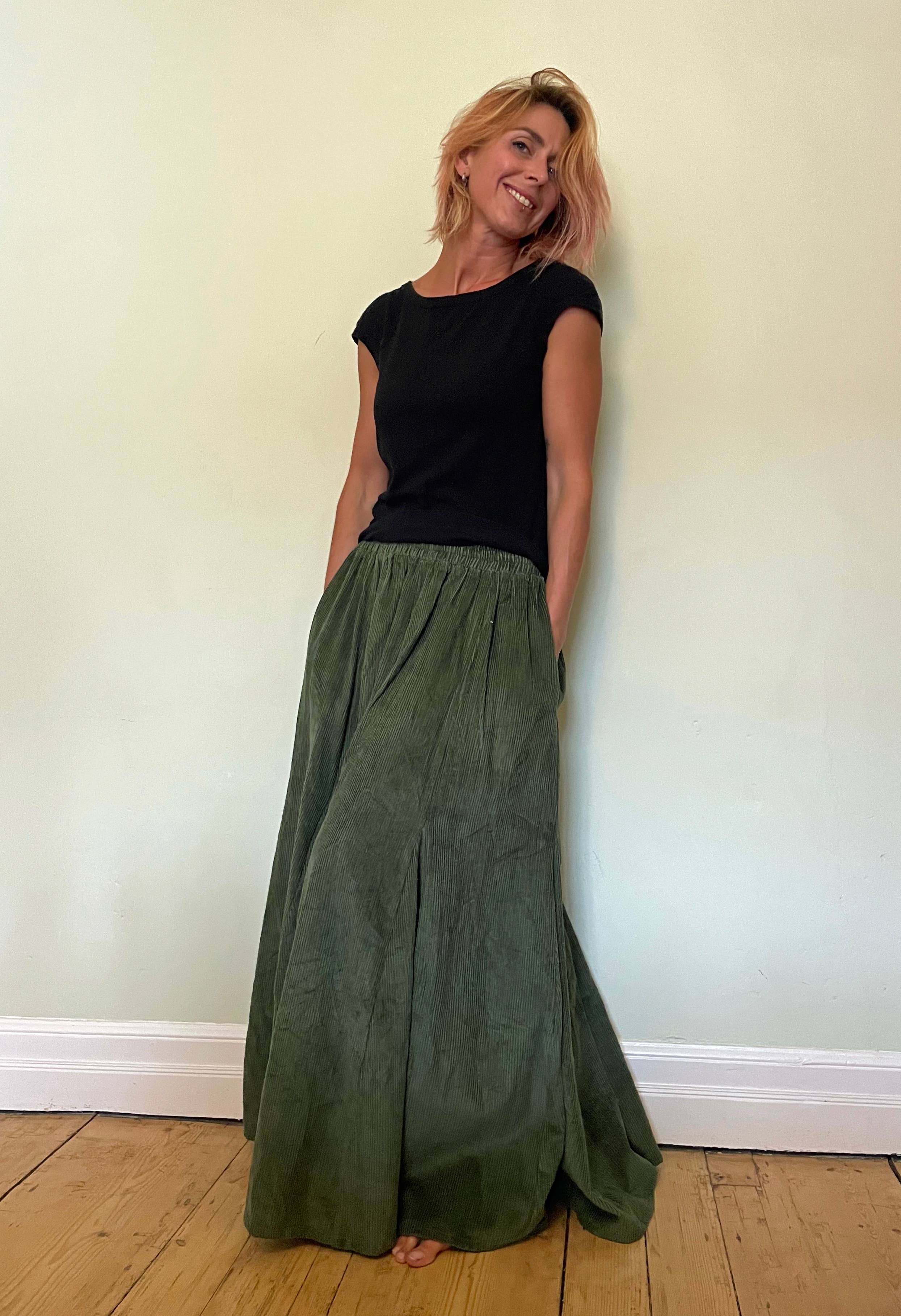 Emma's Emporium - Vente Jupe – femme - Jupe longue en velours côtelé AW267