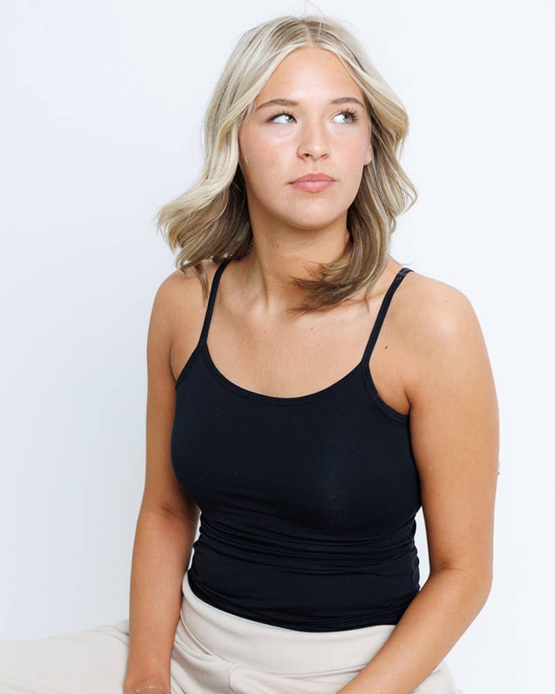 Downeast - Wholesale Camisole - Women's - Wonder Cami -  Basic Layering Camisole in Black & White3