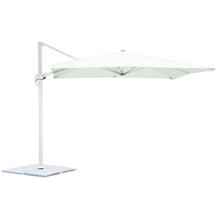 Capra Attilio – wholesale Paraply - Unisex – DELUXE aluminium parasoll med arm 3x3 m vit