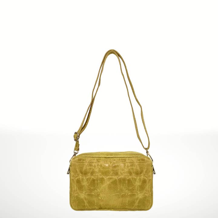 ITALIAN'S LEATHER - Wholesale Shoulder Bag - Women's - Iniak ² Suede leather bag