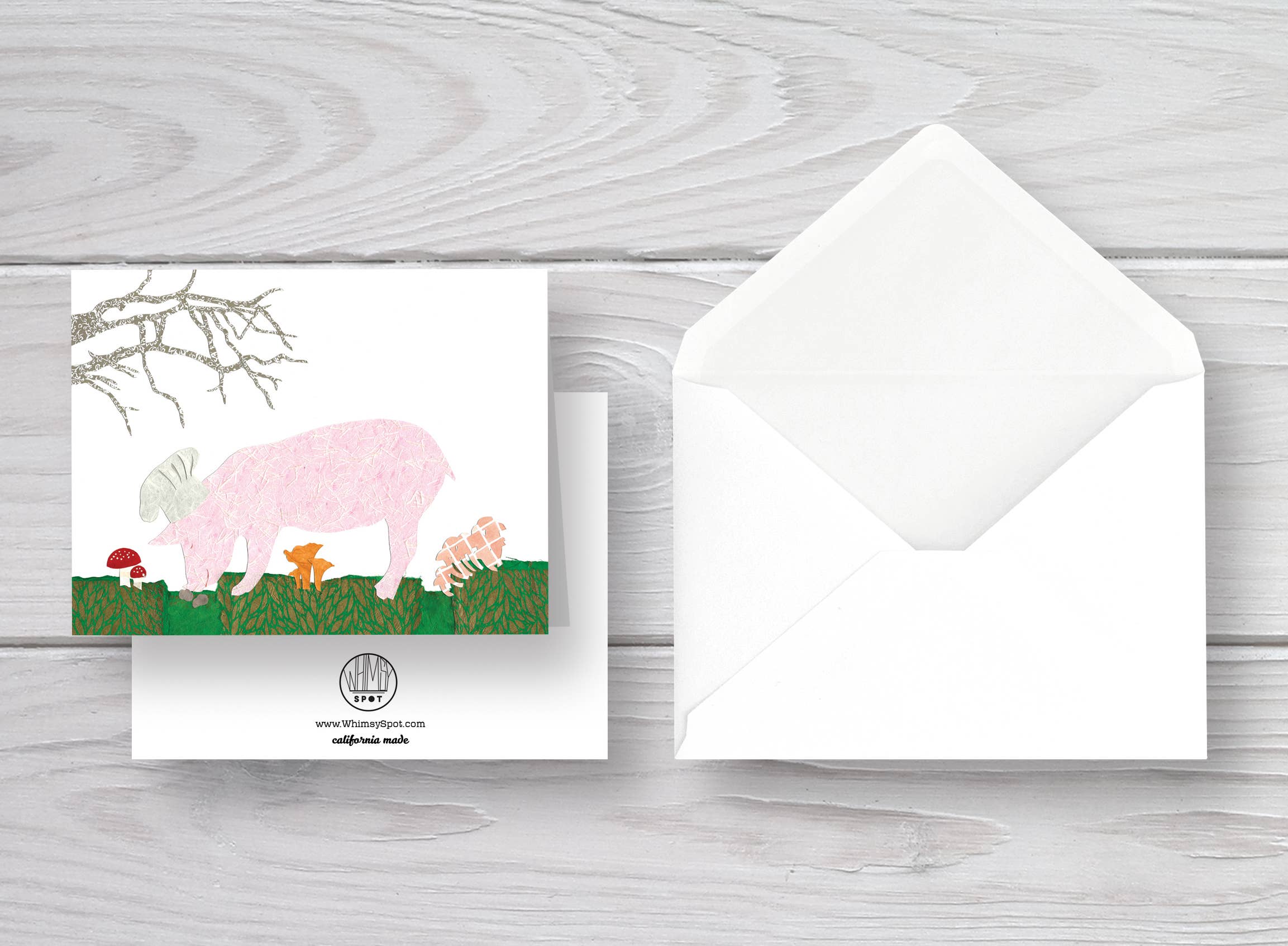 Whimsy Spot - Wholesale Everyday Greeting Card - Pig Card2