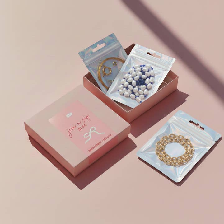 Atelier Jean - Wholesale DIY Craft Kit - JEAN 'N SIP DIY BOX KETTING // BLUE CRUSH2