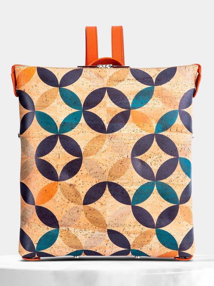 Convertible Kurken Rugzak Cirkels voor wholesale door StudioCork