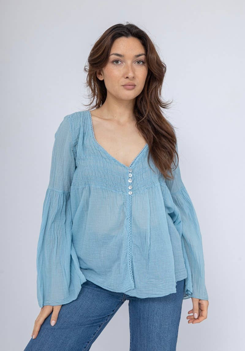 LINEN & COTTON HOUSE - Vente Chemisier – femme - GILET EN COTON 20354  SPRING SUMMER CLOTHING34