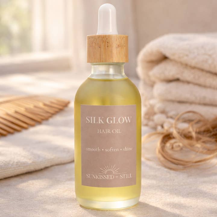Silk Glow Hair Oil for wholesale by Sunkissed + Still