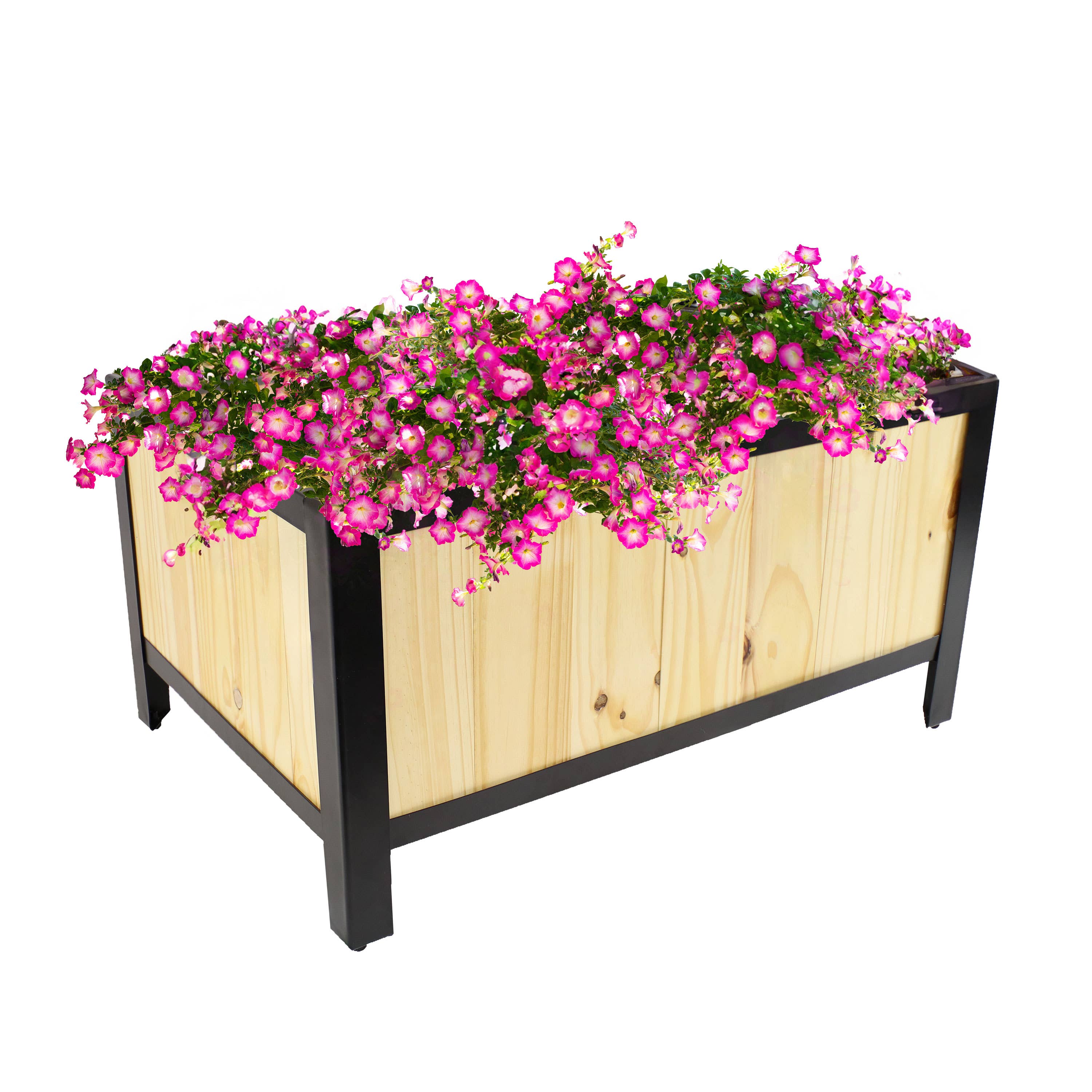 Sunnydaze Decor - Wholesale Planter Box - Acacia Planter Box with Planter Bag - 15.5" H - Natural6
