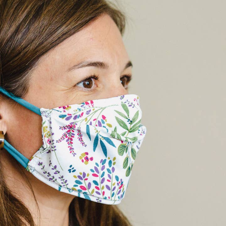 Washable cotton mask - BREATHE & REUSE for wholesale by THE LITTLE GREEN BOTTLE