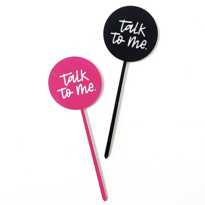 Talk to Me Plant Stake for wholesale by Justine Ma Design