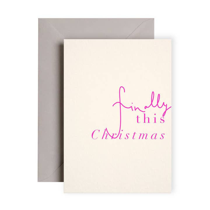 Endelig denne jul Neon Card | Julekort | Xmas for engroshandel hos I am Roxanne