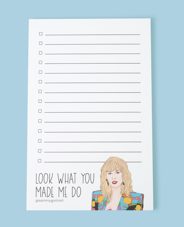 Sammy Gorin LLC - Wholesale Notepad - Look What You Made Me To-Do Notepad2